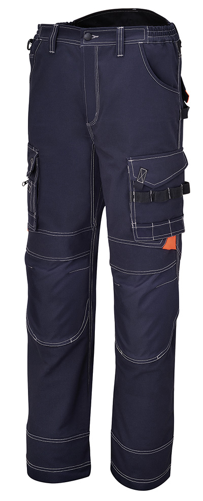 Pantalon Homme bleu de travail avec ceinture reglagble A. Lafont - Pantalons  de travail 